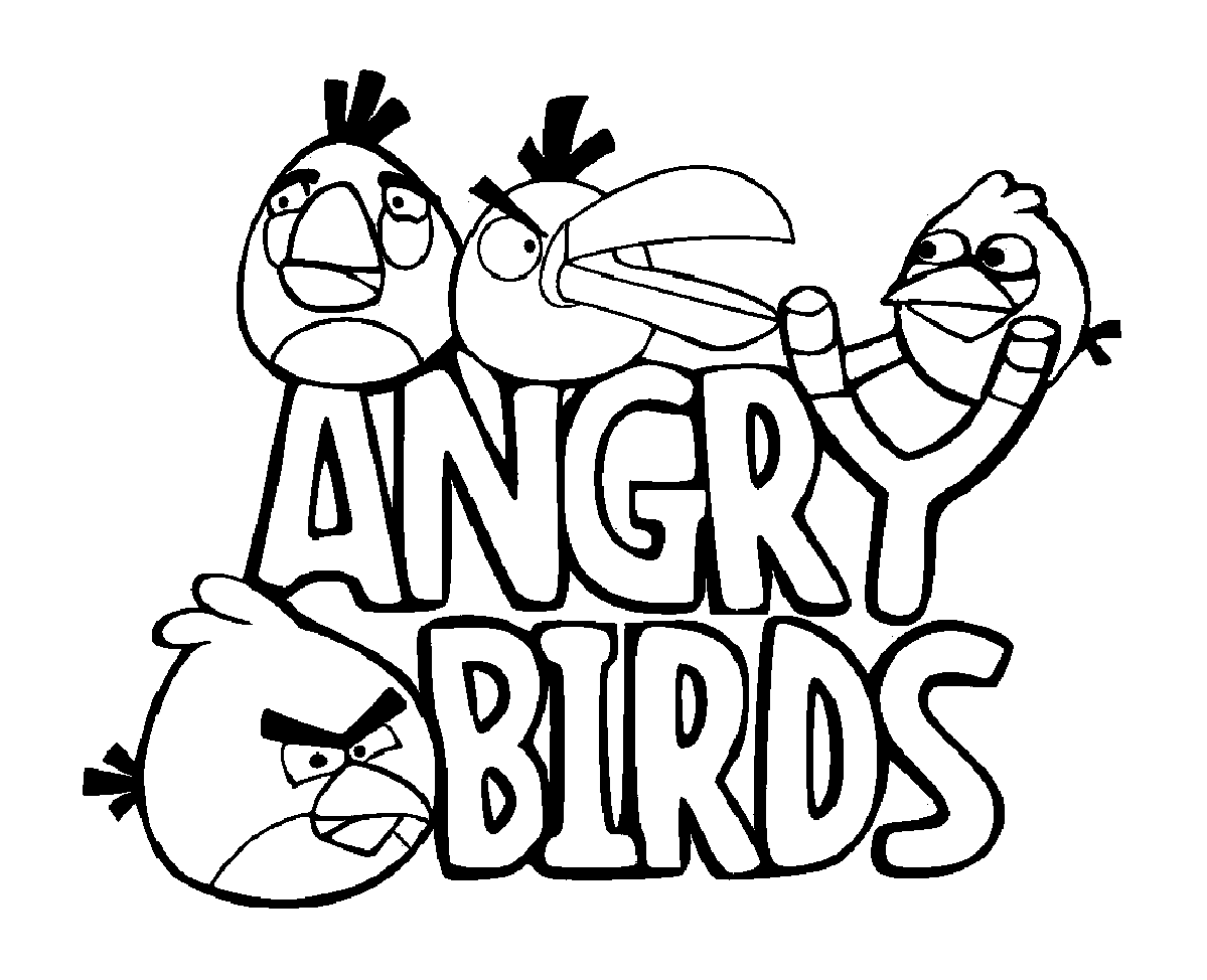 50 bức tranh tô màu Angry Birds đẹp nhất cho bé 10 - 50+ tranh tô màu Angry Birds đẹp nhất cho bé