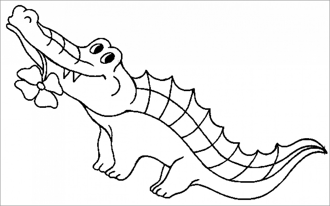 50 tranh to sớm cho bé tô to 7 - 50+ tranh tô màu con cá sấu cho bé tập tô màu