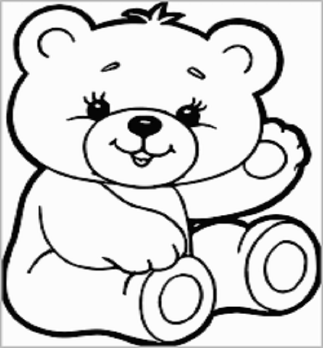 50 tranh tô màu con gấu to đẹp nhất cho bé 12 - 50+ tranh tô màu con gấu đẹp nhất cho bé