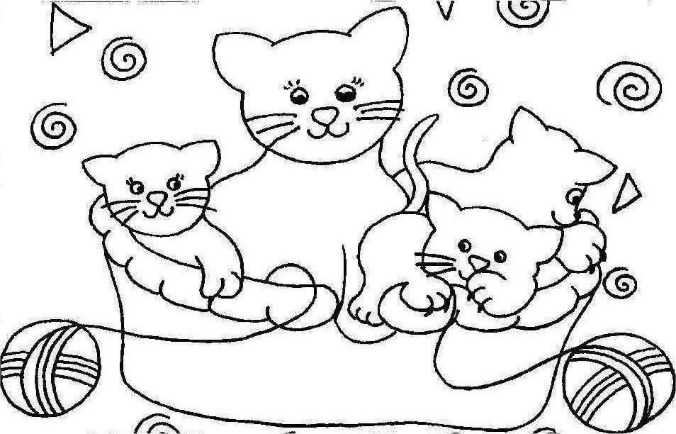 50 buc tranh to mau con meo de thuong 3 - 50+ bức tranh tô màu con Mèo dễ thương