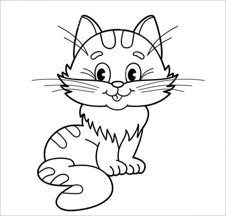 50 buc tranh to mau con meo de thuong 4 - 50+ bức tranh tô màu con Mèo dễ thương