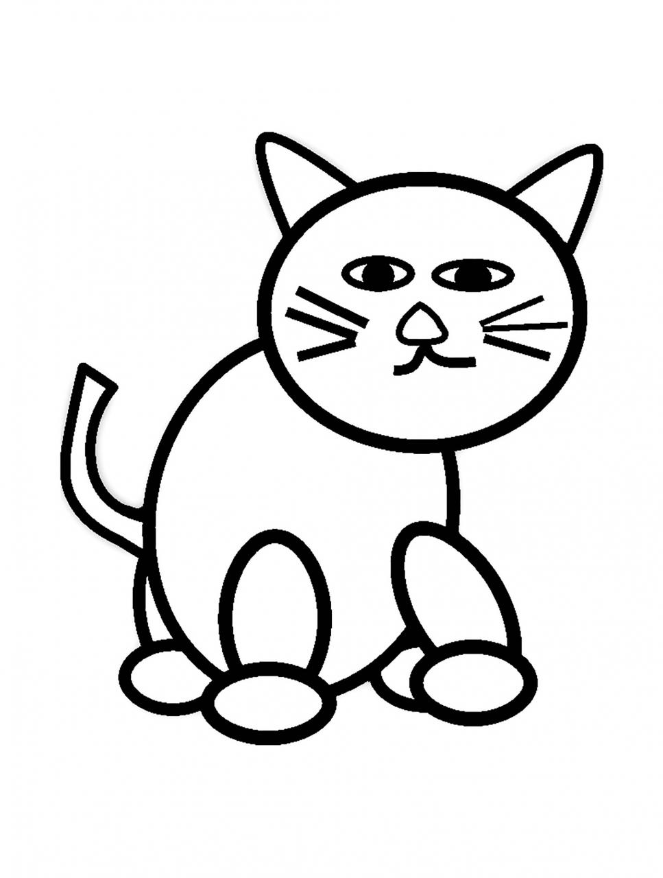50 buc tranh to mau con meo de thuong 9 - 50+ bức tranh tô màu con Mèo dễ thương
