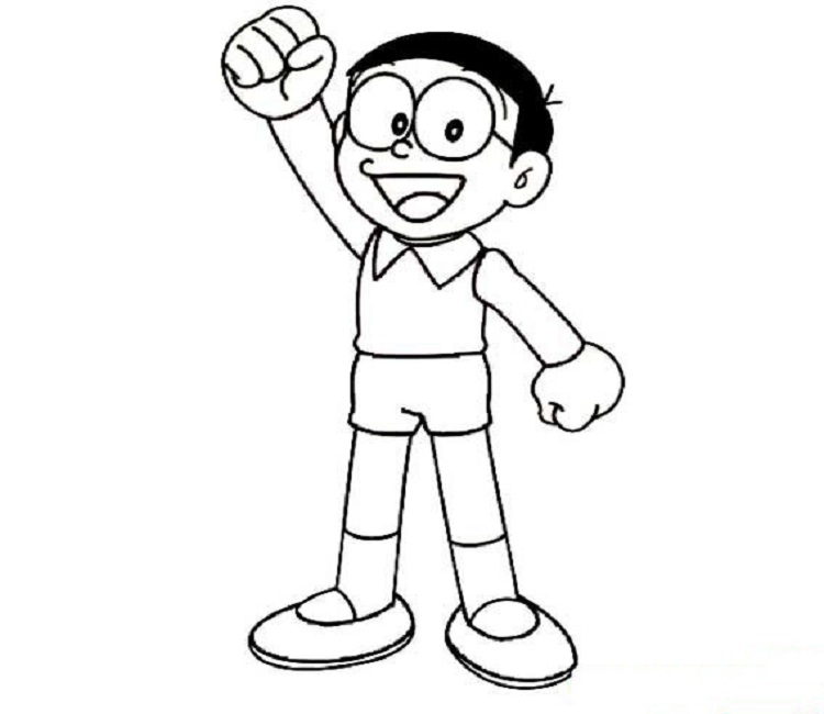 50 buc tranh to mau nobita dep nhat 2 - 50+ bức tranh tô màu Nobita đẹp nhất