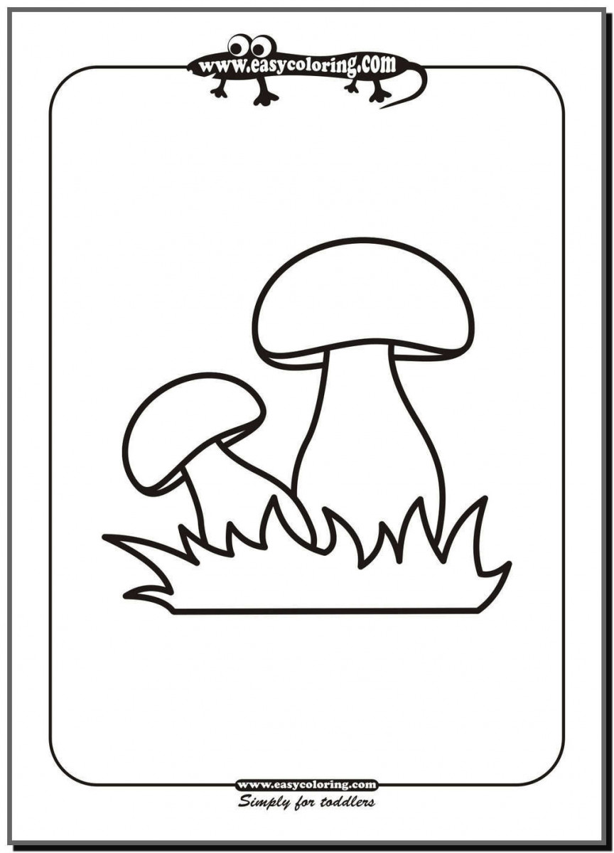 big picture to be hot and spicy for many children to be 19 - Collection of colorful mushroom coloring pictures for kids