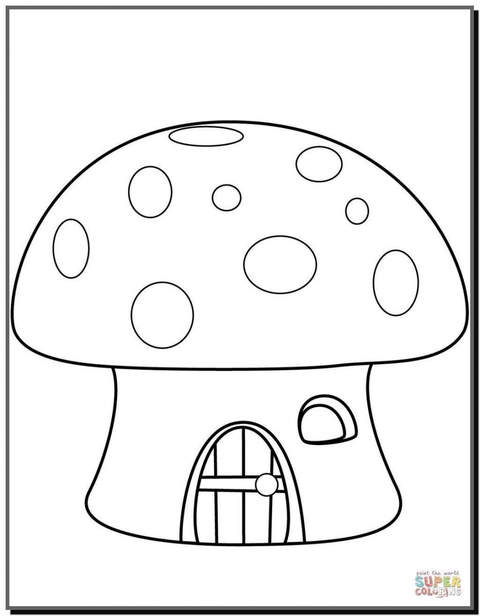 big picture to be hot and spicy for children to be happy 2 - Collection of colorful mushroom coloring pictures for kids