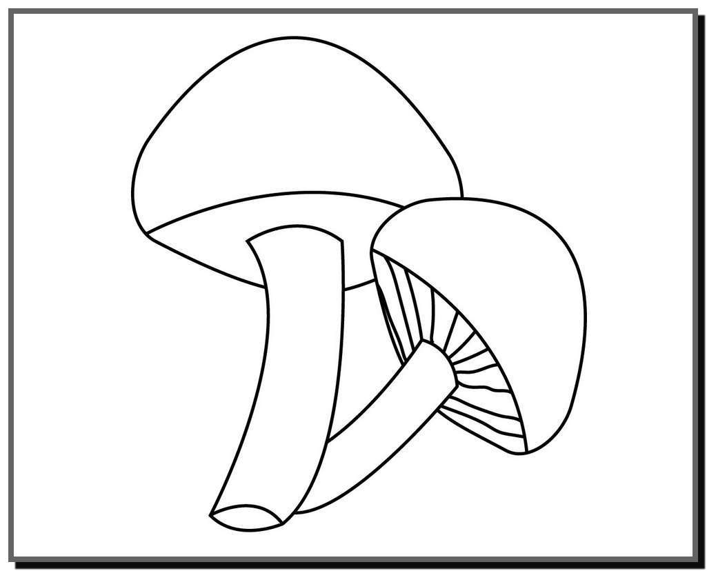 big picture to be hot and spicy for children to be 30 - Collection of colorful mushroom coloring pictures for kids