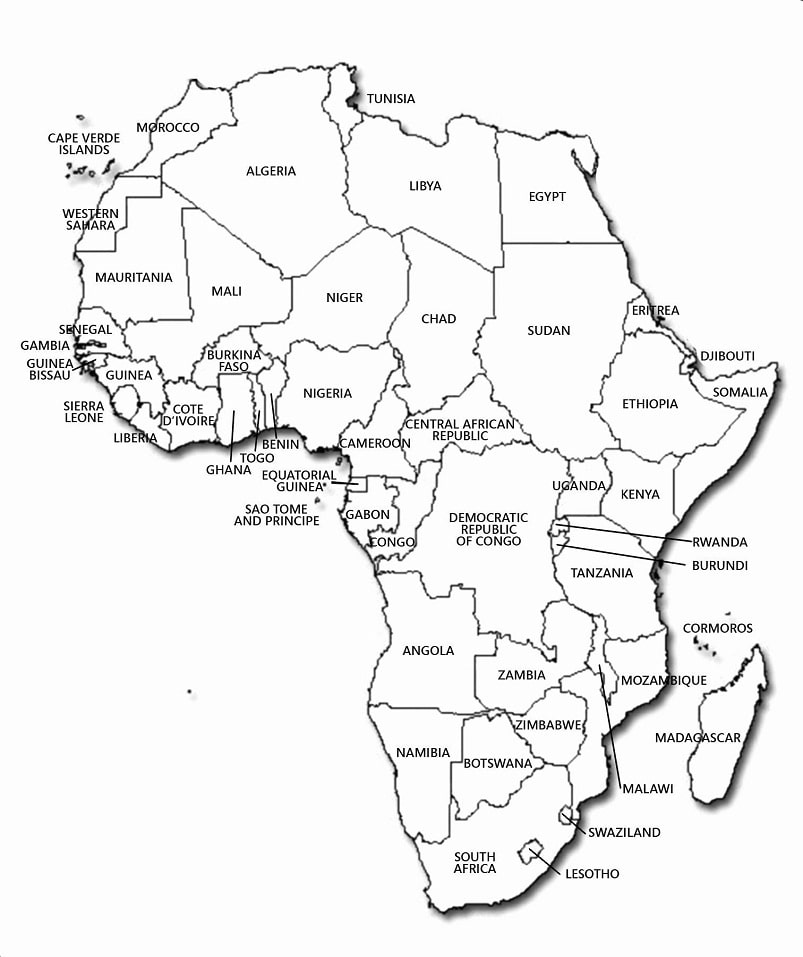 Bản Đồ Châu Phi