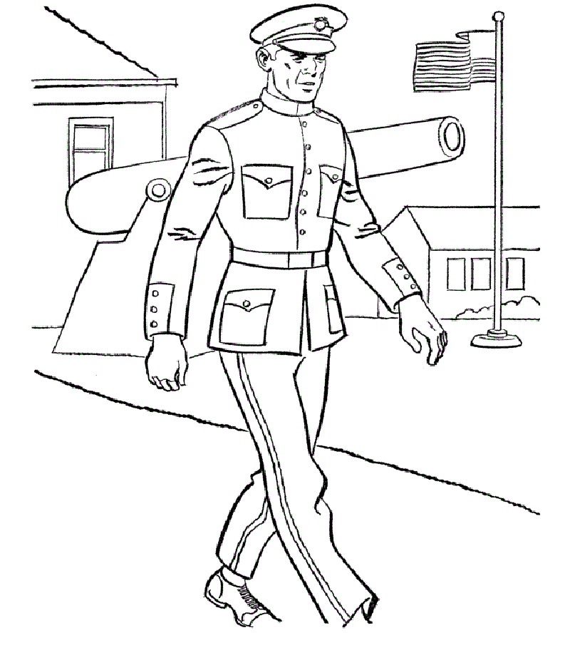 Vẽ và tô màu chú bộ đội hải quân  Draw and color the navy man  YouTube