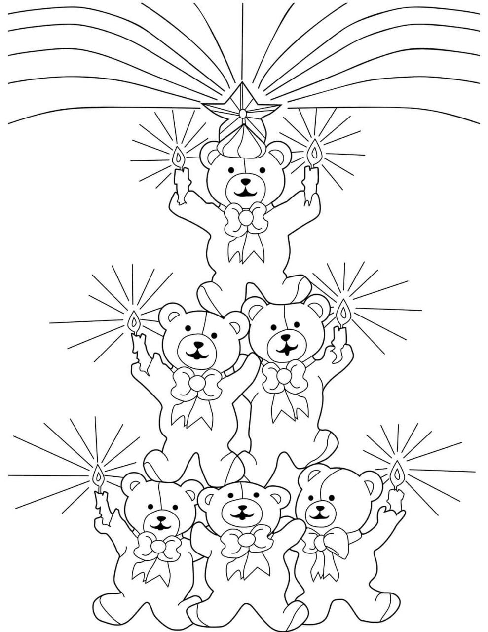 Tổng Hợp Tranh Tô Màu Gấu Teddy (Teddy Bear) Đẹp Nhất Dành Cho Bé | Truyện  Giáo Dục