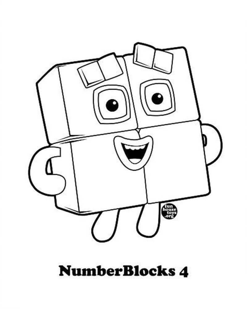 tong hop tranh to mau number block dep nhat danh cho be 3 - Tổng hợp tranh tô màu Number Block đẹp nhất dành cho bé