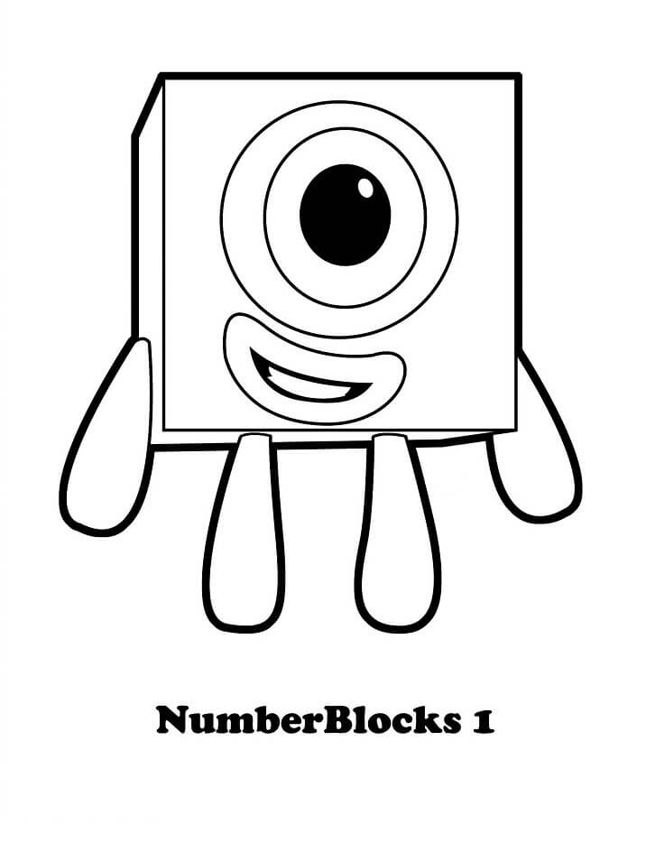 tong hop tranh to mau number block dep nhat danh cho be - Tổng hợp tranh tô màu Number Block đẹp nhất dành cho bé