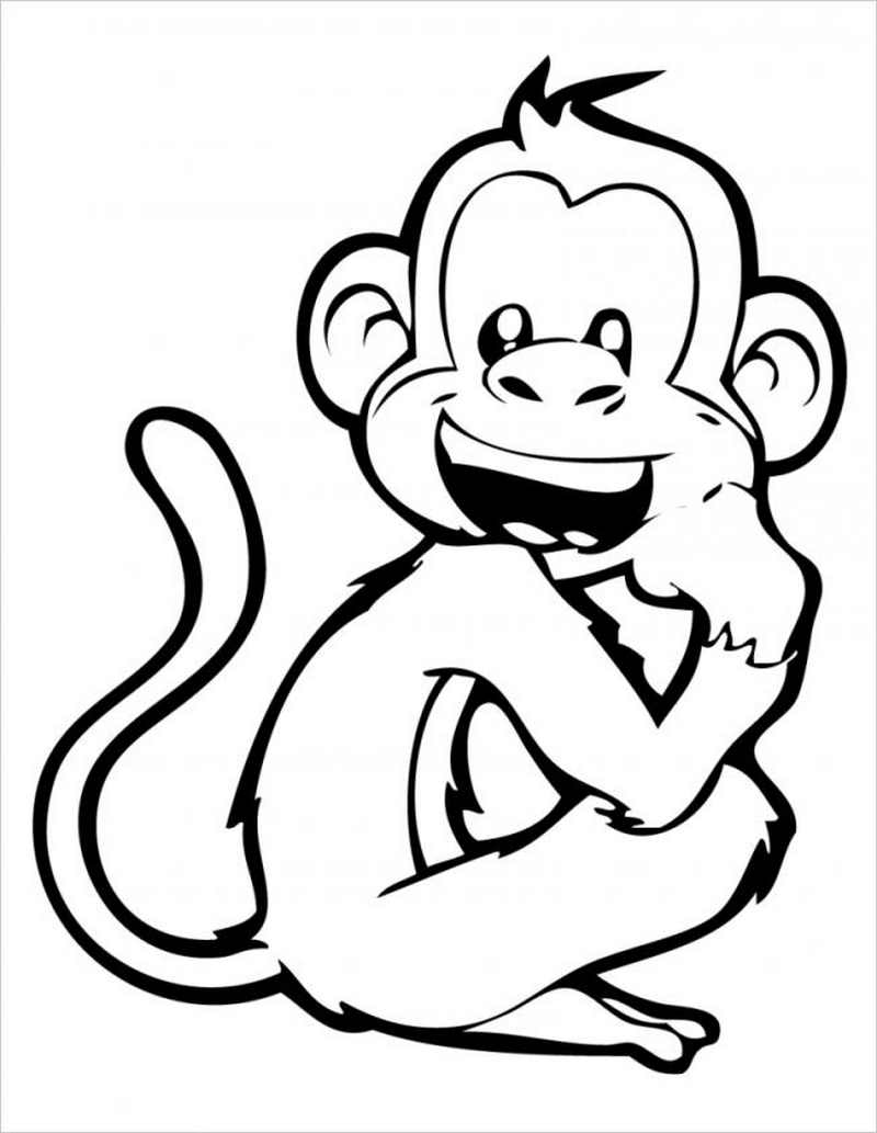 Top tranh tô màu con khỉ khi lớn được bé yêu thích nhất 1 - Top tranh tô màu con khỉ được bé yêu thích nhất