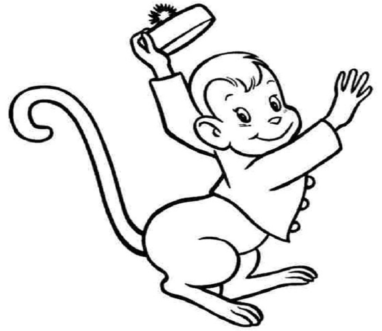 Top tranh tô màu con khỉ được bé yêu thích nhất 14 - Top tranh tô màu con khỉ được bé yêu thích nhất