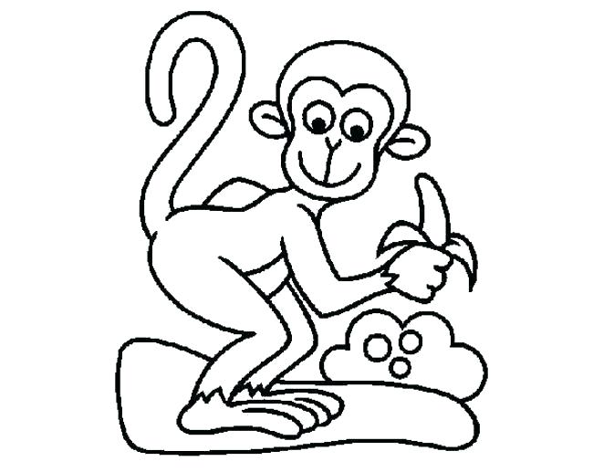 Top tranh tô màu con khỉ khi bé được yêu thích nhất 20 - Top tranh tô màu con khỉ được bé yêu thích nhất