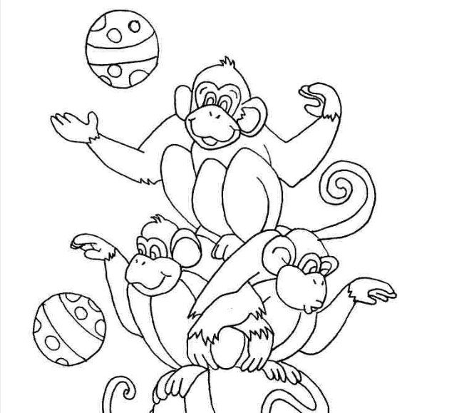 Top tranh tô màu con khỉ khi bé được yêu thích nhất 28 - Top tranh tô màu con khỉ được bé yêu thích nhất