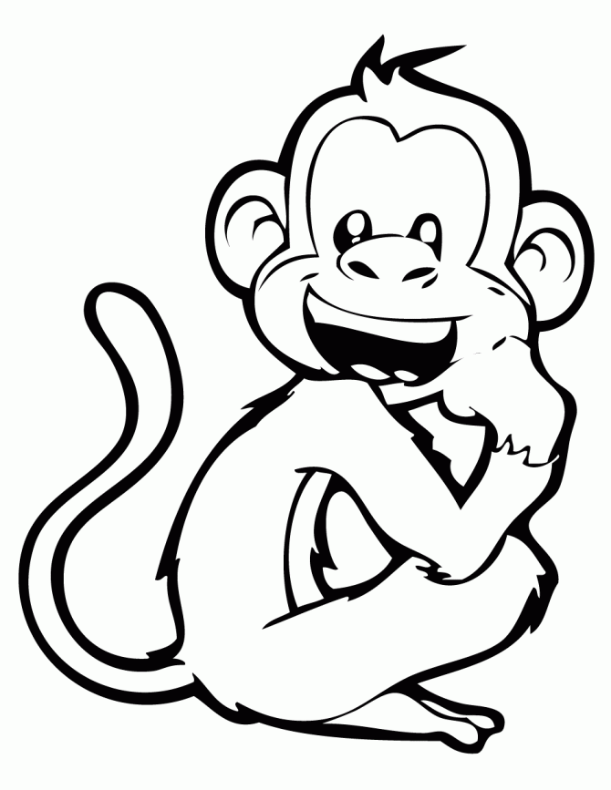 Top tranh tô màu con khỉ được bé yêu thích nhất 3 - Top tranh tô màu con khỉ được bé yêu thích nhất