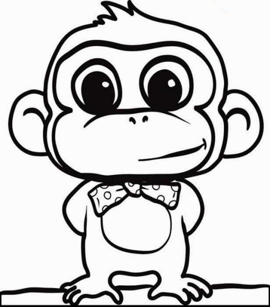 Top tranh tô màu con khỉ khi lớn được yêu thích nhất 34 - Top tranh tô màu con khỉ được bé yêu thích nhất
