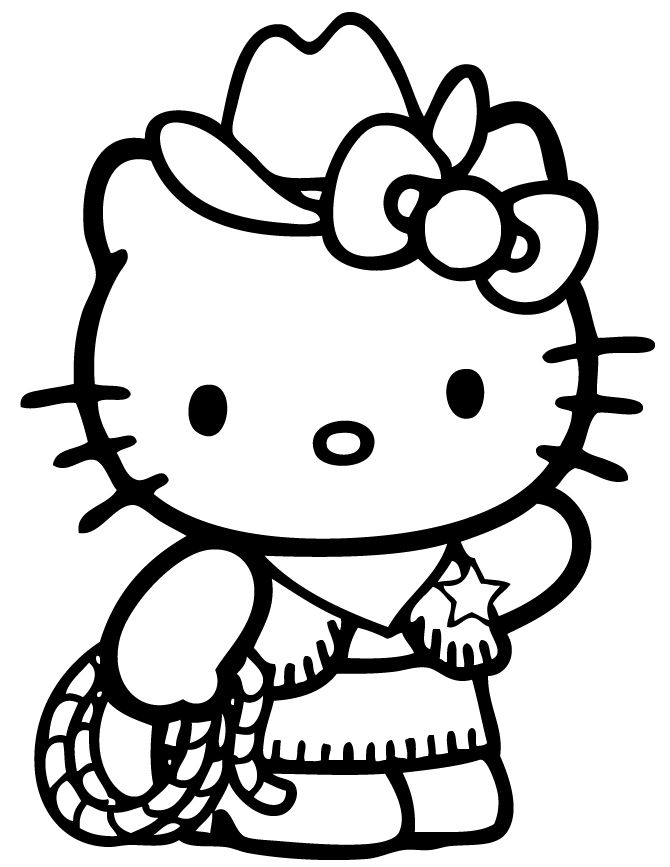 tron bo tranh to mau hello kitty dep de thuong nhat 14 - Trọn bộ tranh tô màu Hello Kitty đẹp, dễ thương nhất