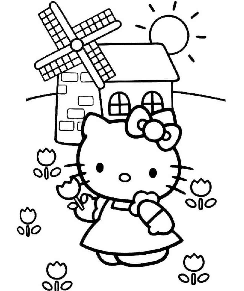tron bo tranh to mau hello kitty dep de thuong nhat 17 - Trọn bộ tranh tô màu Hello Kitty đẹp, dễ thương nhất