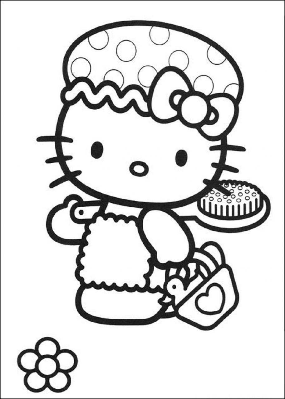 tron bo tranh to mau hello kitty dep de thuong nhat 26 - Trọn bộ tranh tô màu Hello Kitty đẹp, dễ thương nhất