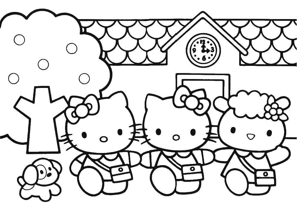 tron bo tranh to mau hello kitty dep de thuong nhat 28 - Trọn bộ tranh tô màu Hello Kitty đẹp, dễ thương nhất