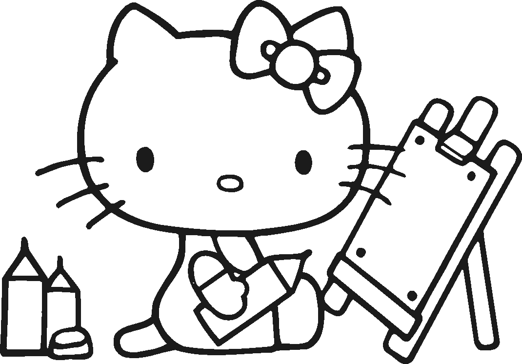 tron bo tranh to mau hello kitty dep de thuong nhat 4 - Trọn bộ tranh tô màu Hello Kitty đẹp, dễ thương nhất