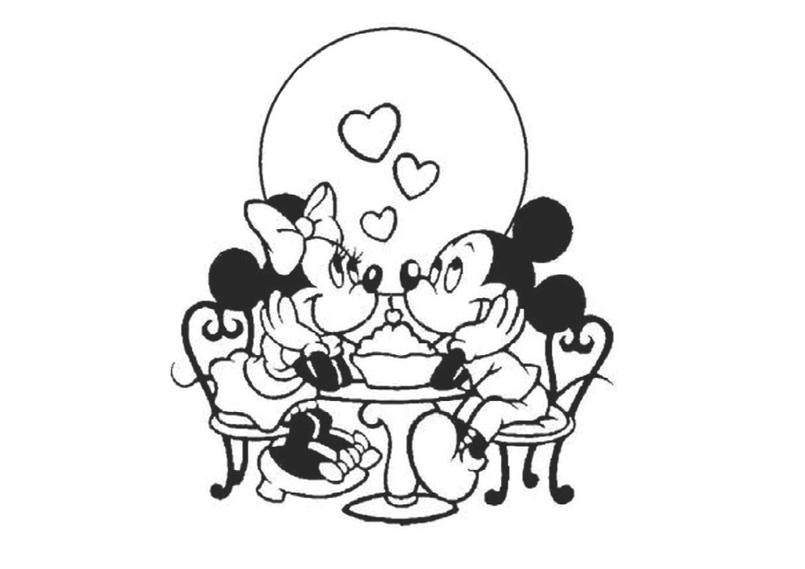 Tranh tô màu chuột Mickey đang yêu cực đẹp 1 - Tổng hợp tranh tô màu chuột Mickey đáng yêu cực đẹp
