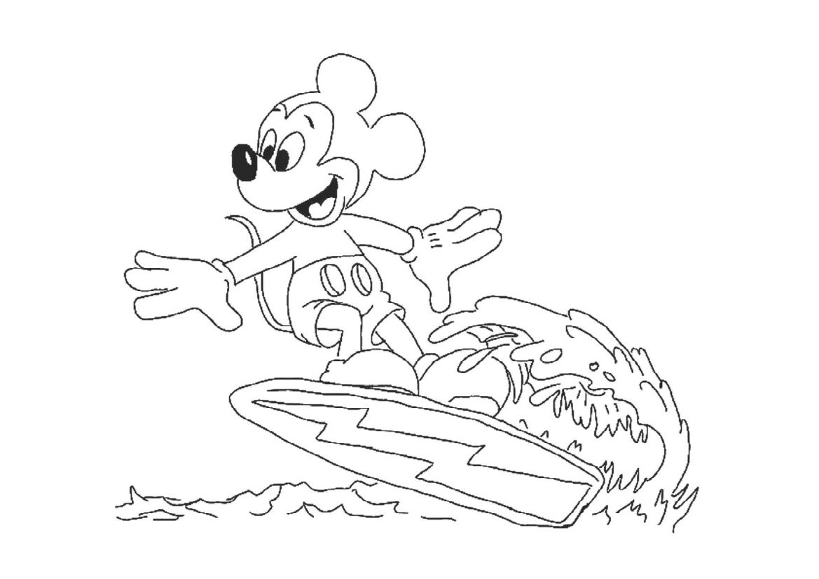Chuột Mickey đang yêu dep 12 - Tuyển tập tranh tô màu chuột Mickey đáng yêu và đẹp mắt