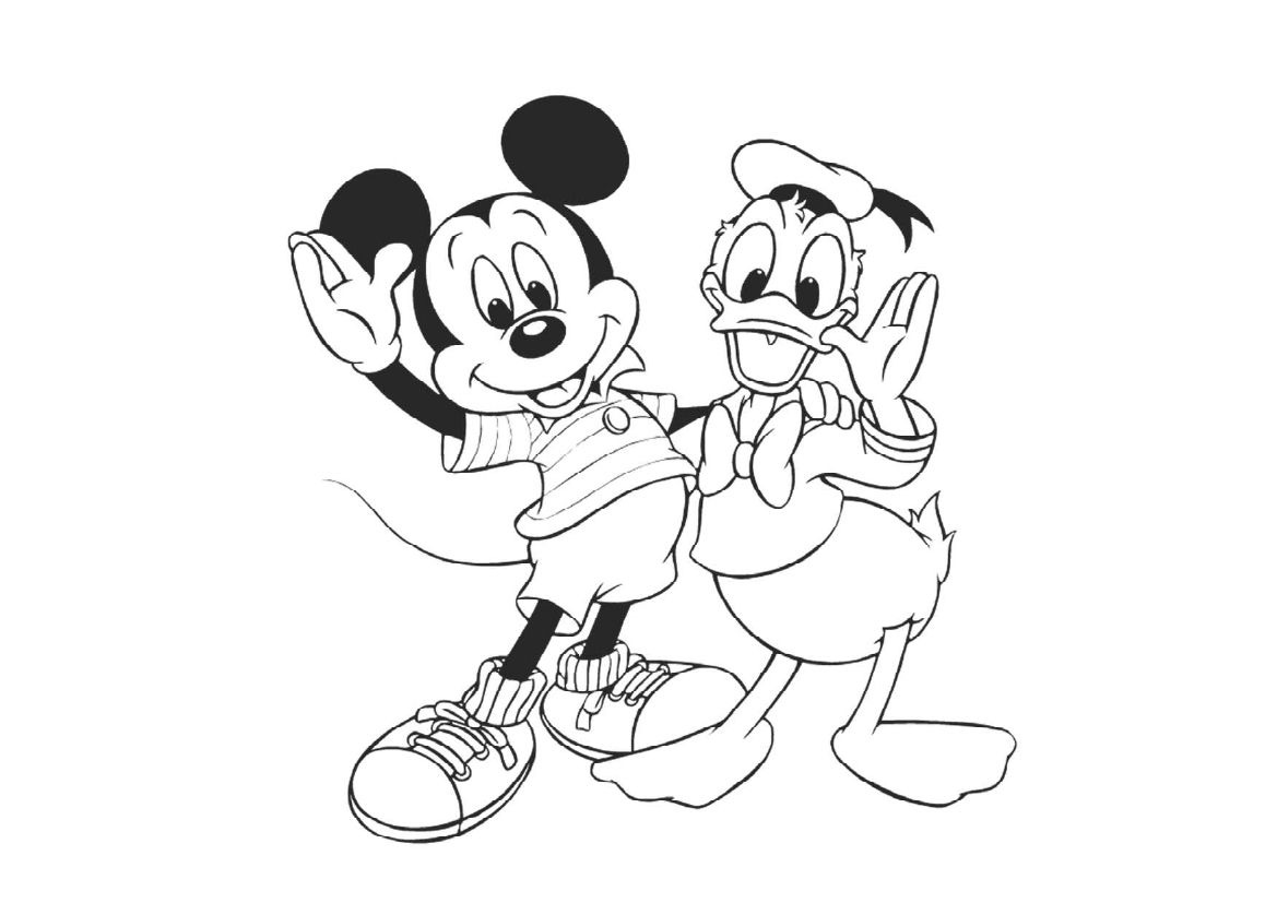 Tranh tô màu chuột Mickey đẹp tập 21 - Tổng hợp các tranh tô màu chuột Mickey cực đáng yêu và đẹp mắt