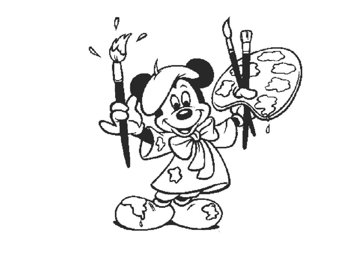 Chuột Mickey đang yêu dep 22 - Tuyển tập tranh tô màu chuột Mickey cực đáng yêu và đẹp mắt