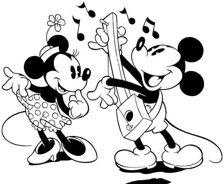 Tranh tô màu chuột Mickey đẹp tập 26 - Tổng hợp các tranh tô màu chuột Mickey cực đáng yêu và đẹp mắt