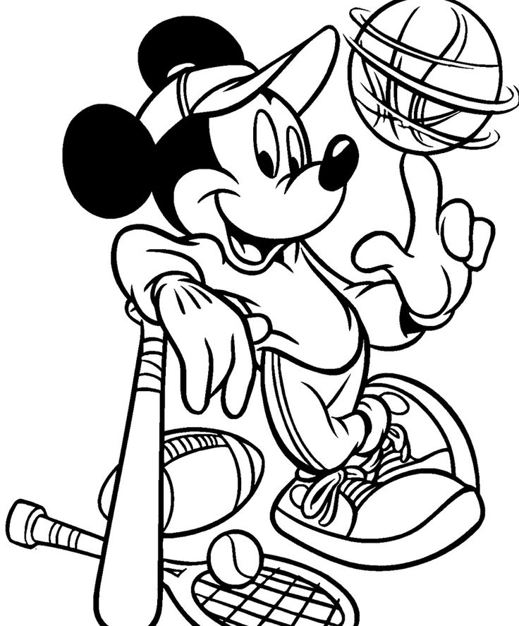 Tranh tô màu chuột Mickey đáng yêu 28 - Tuyển tập tranh tô màu chuột Mickey đáng yêu và đẹp