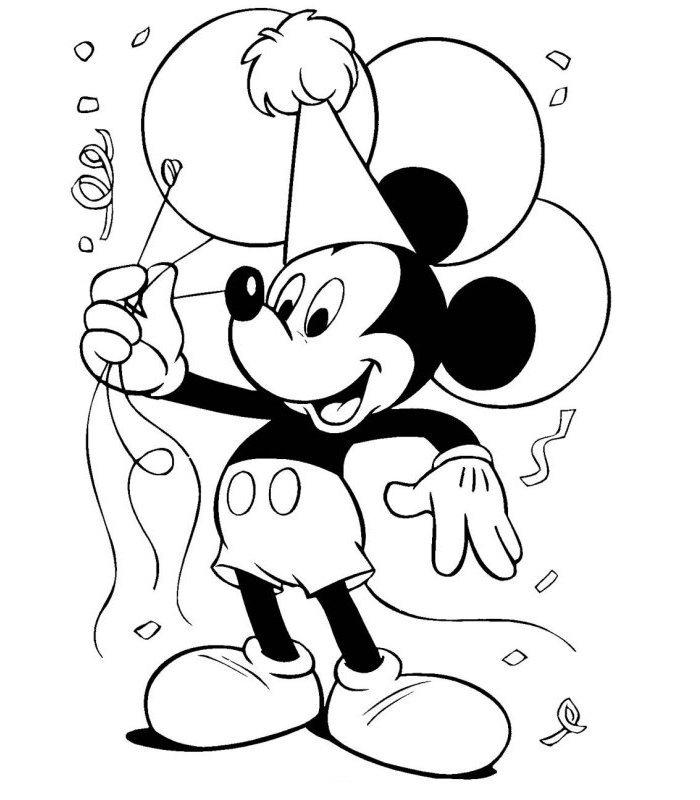Chuột Mickey đang yêu dep 35 - Tuyển tập tranh tô màu chuột Mickey cực đáng yêu và đẹp mắt