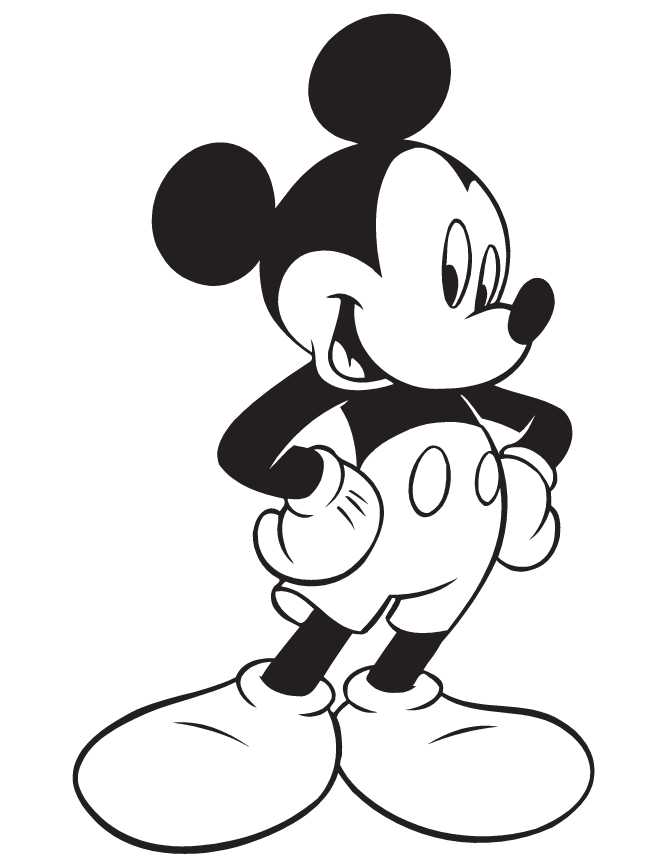 Hình ảnh chuột Mickey đang yêu cực đẹp 4 - Tổng hợp tranh tô màu chuột Mickey đáng yêu cực đẹp