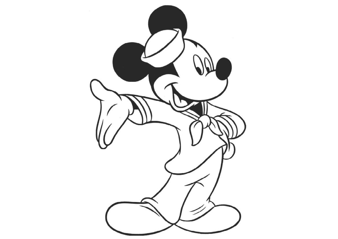 Tranh tô màu chuột Mickey đẹp tập 8 - Tổng hợp các tranh tô màu chuột Mickey đẹp và dễ thương