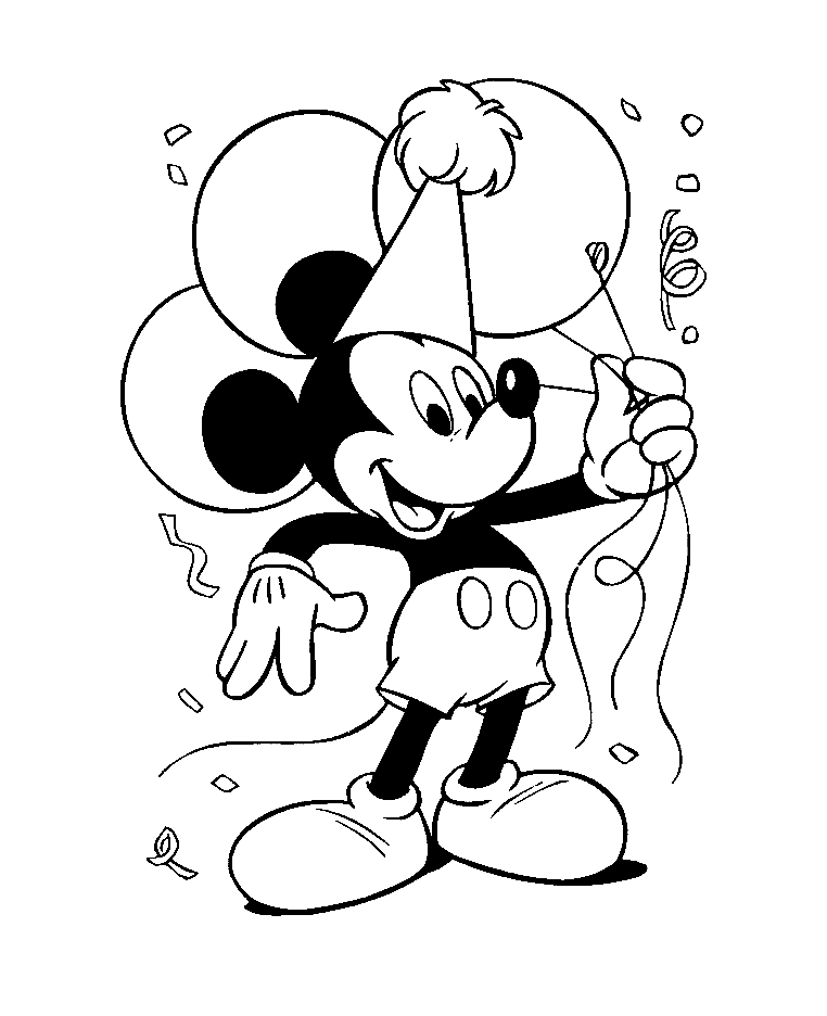 Tranh tô màu chuột Mickey đẹp tập 9 - Tổng hợp các tranh tô màu chuột Mickey cực đáng yêu và đẹp mắt
