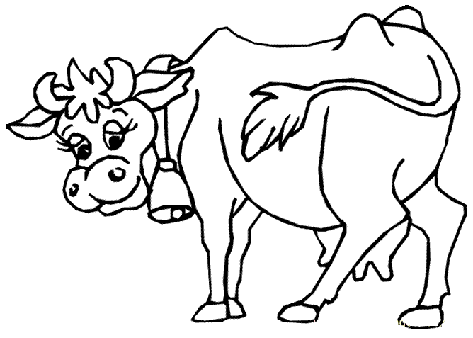 tuyen tap tranh to mau con bo cho be thoa suc sang tao 1 - Tuyển tập tranh tô màu con bò cho bé thỏa sức sáng tạo