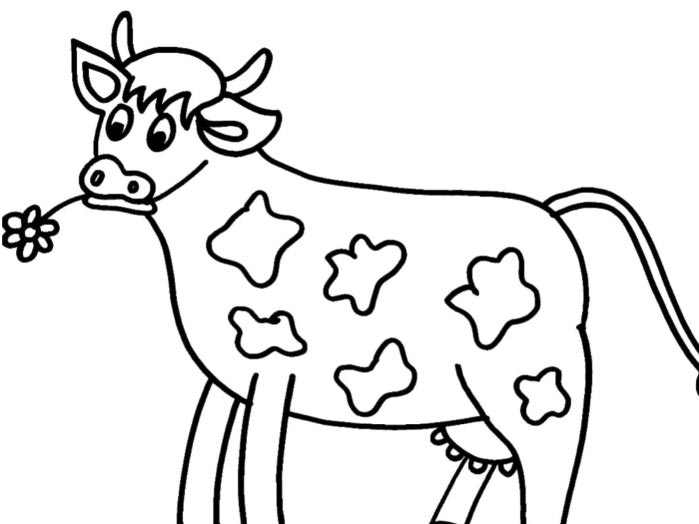 tuyen tap tranh to mau con bo cho be thoa suc sang tao 13 - Tuyển tập tranh tô màu con bò cho bé thỏa sức sáng tạo