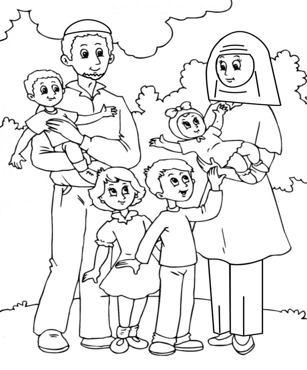 tuyen tap tranh to mau gia dinh hanh phuc tang be 13 - Tuyển tập tranh tô màu gia đình hạnh phúc tặng bé