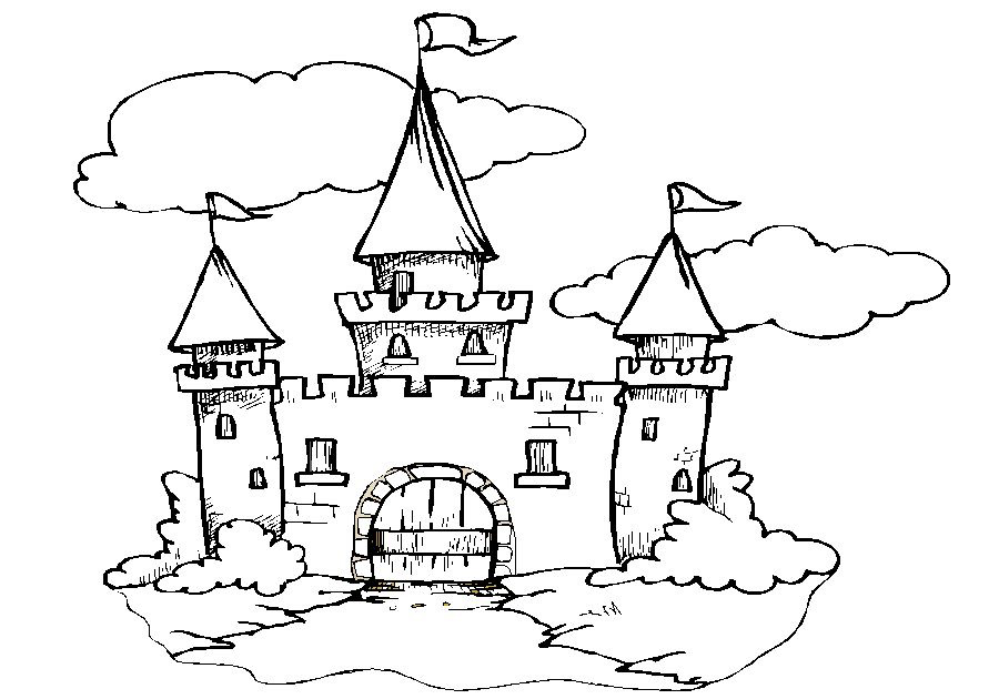 Tuyen tap big picture to quickly wipe the ruc for children to apply suc kham pha 7 - A collection of colorful castle coloring pictures for children to explore freely