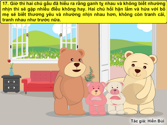 truyen tranh cho be gau con khong biet nhuong nhin 17 - Truyện tranh cho bé: Gấu con không biết nhường nhịn
