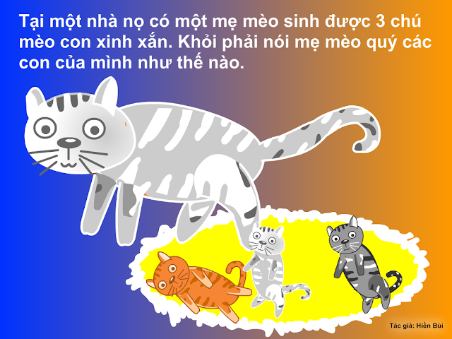 truyen tranh cho be meo con luoi bieng 1 - Truyện tranh cho bé: Mèo con lười biếng