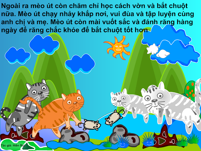 truyen tranh cho be meo con luoi bieng 22 - Truyện tranh cho bé: Mèo con lười biếng