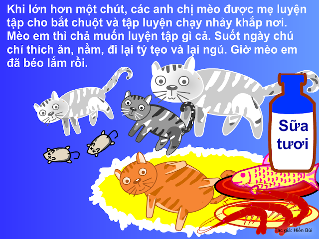truyen tranh cho be meo con luoi bieng 6 - Truyện tranh cho bé: Mèo con lười biếng
